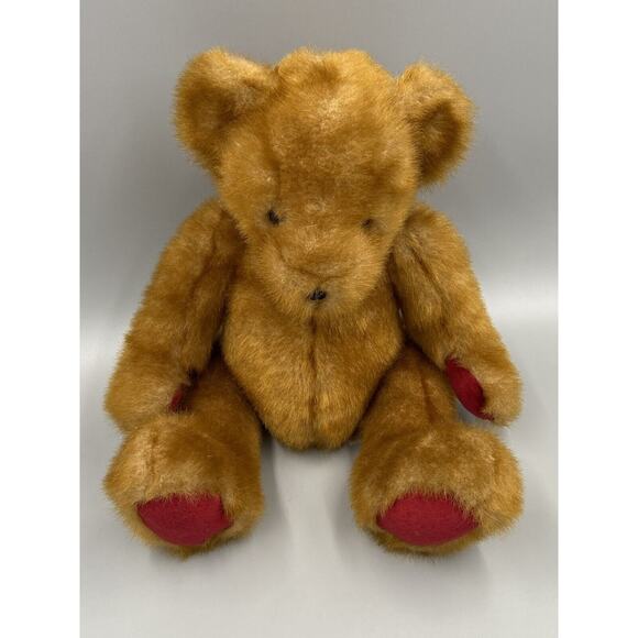 Dan Dee Teddy Bear Brown Mohair Style 12" Plush Collectors Choice Stuffed Animal - Picture 2 of 8